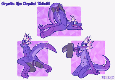 absurd_res anal anal_sex anthro anus areola ass ass_grab ass_up blush breasts butt_grab close-up color_swatch crystal crystal_horn crystia_(lustragon) digital_drawing_(artwork) digital_media_(artwork) duo female gaping gaping_pussy genitals green_eyes hand_on_ass hand_on_butt hi_res horn kobold looking_at_viewer lustragon male model_sheet mythological_creature mythological_scalie mythology nipple_piercing nipples nude oral oral_penetration penetration penile penile_penetration penis penis_in_ass penis_in_mouth penis_in_pussy piercing pseudo_horn purple_body pussy reptile scalie sex small_breasts smile tail tail_anus vaginal_penetration