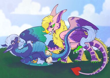 2025 anus ass belly big_belly blush bodily_fluids claws cum cum_inside digital_media_(artwork) dragon duo egg egg_laying erection european_mythology female feral fur genital_fluids genitals infernette male male/female mythological_creature mythological_scalie mythology naked nude open_mouth pregnant pregnant_female presenting scalie simple_background smile tail tongue tongue_out vaginal_penetration vulva western_dragon wings