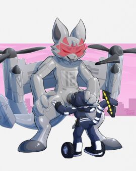 4:5 absurd_res aerocats aircraft airplane anthro bere_nsfw big_dom_small_sub blue_metal brigade_(malicous) car corando_(sillycat) dominant duo eyewear fellatio grey_insides grey_metal hi_res male male/male oral penile penis propeller sex size_difference ssangyong_korando_sports sunglasses v-22_osprey vehicle visor