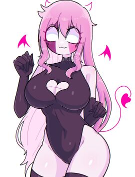 breasts female friday_night_funkin friday_night_funkin_mod pink_hair sarvente sarvente_(dokki.doodlez) sarvente_(fnf_mod) sarvente_(friday_night_funkin) tagme thighhighs thighs yume0534