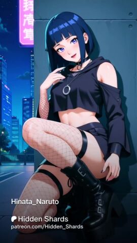 ai_generated goth goth_girl hyuuga_hinata money patreon patreon_hidden_shards tagme video