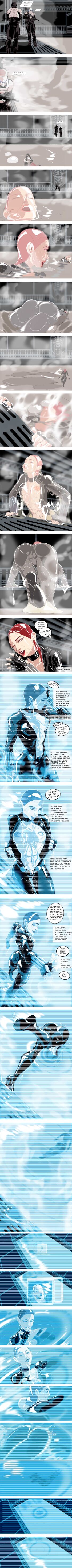 ass batnipsforever black_widow_(marvel) blowing_kiss breasts comic female lipstick marvel marvel_comics slime submerged underwater