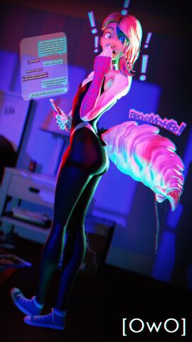 1girls 3d 4k 9:16 absurd_res arthropod_abdomen arthropod_abdomen_genitalia arthropod_abdomen_pussy bedroom bodily_fluids clothed clothing digital_media_(artwork) egg egg_laying eyebrow_piercing female female_only footwear genitals gwen_stacy hi_res hybrid inside marvel marvel_comics miles_morales onomatopoeia open_mouth owo_sfm partial_transformation pussy shaved_side shocked_expression solo sound_effects spider-gwen spider-man_(series) superhero superhero_costume superheroine text text_message transformation