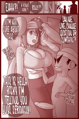 ekz female male multiple_boys multiple_males multiple_penises nintendo penis pokemon rosa_(pokemon) tagme