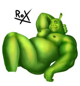 belly chubby chubby_belly chubby_male color_wheel_challenge daddy dreamworks dreamworks_animation dreamworks_pictures fat green_body green_skin male male_only mature_male muscle_bottom muscles muscular muscular_ass muscular_male non-human non-human_only orc orc_male overweight pecs pecs_focus roxds93 shrek shrek_(film) shrek_(series) shrek_2 solo solo_focus