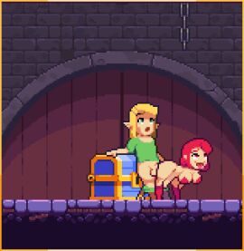 animated boobs breasts female pixel_animation pixel_art scarlet_maiden video_game_character video_games