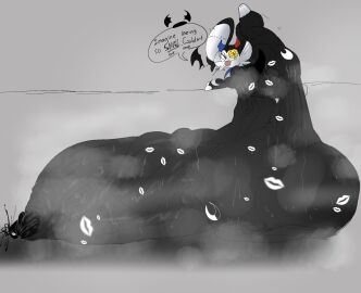 balls big_ass big_balls big_penis bodily_fluids bubble_butt cloud furry huge_ass huge_balls huge_cock hyper hyper_balls hyper_genitalia hyper_penis hyper_testicles lattemon lattemon_(character) musk musk_clouds penis solo sweat tagme thick_thighs wide_hips