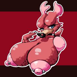 big_breasts breasts cleavage female furry huge_breasts nipples tagme z_nsfw