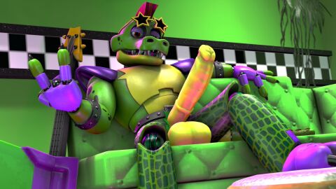 1boy 2024 3d alligator alligatorid animal_genitalia animatronic anthro anthro_focus anthro_only anthro_solo balls big_balls big_cock big_penis big_testicles boner bracelet bracelets claws cock criax crocodile crocodilian crocodylid digital_media_(artwork) equine_genitalia equine_penis erect_penis erection fangs finger_claws five_nights_at_freddy's five_nights_at_freddy's:_security_breach glans glasses horse_penis horsecock machine male male_anthro male_focus male_only mohawk mohawk_(hairstyle) montgomery_gator_(fnaf) penile penis penis_out reptile reptile_humanoid robot scottgames sharp_teeth shoulder_pads solo solo_anthro solo_in_panel solo_male star_glasses steel_wool_studios studded_bracelet sunglasses testicles