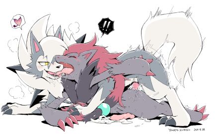 2024 anal anal_orgasm anal_sex animal_genitalia animal_penis anthro anthro_on_feral anthro_penetrated ass blush bodily_fluids canine_genitalia canine_penis claws closed_eyes cum cum_in_ass cum_inside cum_on_ground cumshot digitigrade duo dusk_lycanroc ejaculation erection exclamation_point fangs feral feral_penetrating feral_penetrating_anthro finger_claws fluffy fluffy_tail fur generation_5_pokemon generation_7_pokemon genital_fluids genitals grey_body grey_fur hands-free heart_symbol looking_pleasured lycanroc lying male male/male male_on_feral male_penetrated male_penetrating male_penetrating_male nintendo on_front open_mouth orgasm penetration penis pokemon pokemon_(species) saliva saliva_string sex signature simple_background snout speech_bubble sweat swift_(tenebscuro) tail teeth thrusting toe_claws tongue tongue_out white_background white_body white_fur yamatokuroko965 yellow_eyes zoophilia zoroark