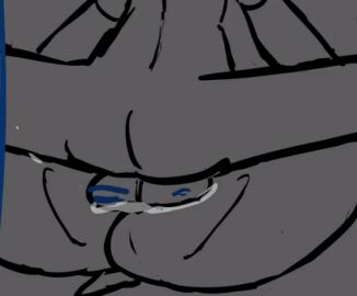 1boy 1girls animated anthro_female blanklazarus carol_holiday deltarune deltarune_chapter_4 female male male_on_anthro mating_press missionary_position monochrome mr_blank