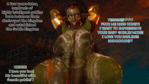 1girls 3d ahe_gao ahegao arms_behind_head big_breasts bimbo bimbofication breasts busty corruption curvaceous curvy curvy_body curvy_female curvy_figure deilw enemy_conversion english english_text female female_on_top fucked_silly goblin goblin_female goblin_male green-skinned_female hands_behind_head huge_breasts impregnation_request large_breasts male naughty_face original original_character piercing pointy_ears sex text thick_thighs thighs voluptuous