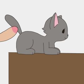 animated beastiality cum cum_in_pussy cum_inside cum_on_body feline grey_body grey_fur original original_character sitting tagme video zoophillia