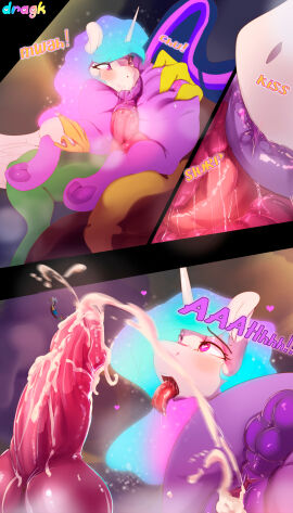 4:7 absurd_res alicorn anal anthro blush bodily_fluids comic cum digital_media_(artwork) discord_(mlp) dragk equid equine eyebrows eyelashes faceless_character faceless_female female friendship_is_magic genital_fluids group group_sex hasbro hi_res hooves horn knot male male/female mammal my_little_pony mythological_creature mythological_equine mythology oral princess_celestia_(mlp) rimming sex threesome tongue tongue_out twilight_sparkle_(mlp) wings