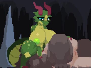 4:3 animated anthro big_breasts big_egg big_tail breasts cave countershading digital_media_(artwork) dragon dragon_girl duo egg egg_transformation female female/female female_pred genitals green_body green_nipples huge_breasts moan moaning penetration pthalo ridiculous_fit sound spread_legs spreading struggling struggling_prey tagme transformation transformation_through_vore unbirth unbirthing vaginal video vore vore_belly vore_bulge vulva webm