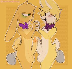 anal anal_penetration anal_sex anthro blush canelitabunny crossover dark_deception dark_deception:_chapter_4 erection five_nights_at_freddy's furry gay gay_sex lucky_the_rabbit male precum rabbit rabbit_boy rabbit_ears rabbit_tail saliva saliva_trail scottgames spring_bonnie spring_bonnie_(fnaf) tongue tongue_out