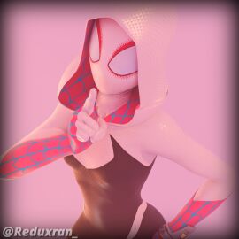 3d alternate_version_available clothed clothed_female clothing female female_focus female_only fortnite fully_clothed fully_clothed_female gwen_stacy gwen_stacy_(spider-verse) hoodie looking_at_viewer marvel marvel_comics mask masked masked_female point pointing pointing_at_viewer reduxran sfw sfw_version solo solo_female solo_focus spider-gwen spider-man:_into_the_spider-verse spider-man_(series)