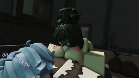 3d animated blowjob blue_hair boobjob boobs breasts celtor_(deepwoken) cum cum_in_mouth cum_inside cumshot_in_mouth deepwoken etrean_(deepwoken) female green_eyes green_hair green_skin naked nude paizuri roblox roblox_game robloxian sancrr34 sound tagme titfuck titjob tits twitter_username video