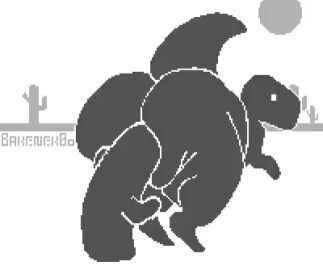 animated ass bakenek0o bottom_heavy breasts bubble_ass bubble_butt cactus deep_penetration dinosaur dinosaur_(google_chrome) female google google_chrome monochrome non-human non-human_only penetration stomach_bulge tagme toony twitter_username white_background