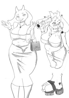 absurd_res anthro arthropod_abdomen big_breasts blush bodily_fluids bovid breasts caprine clothed clothing cum cum_drip cum_on_face dripping duo eyebrows female fingers genital_fluids goat happy happy_sex hi_res male mammal oral partially_clothed penetration penile penile_penetration penis sex solo tailjira toriel toriel_(altertale) undertale undertale_(series) wide_hips