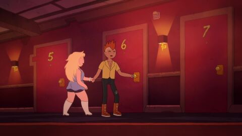 2025 adventure_time adventure_time:_fionna_&_cake animated animation assisted_exposure before_sex blonde_hair breasts breasts_out cartoon_network caucasian caucasian_female clothed clothes_pull dark_skin dark_skinned_male edit edited edited_official_artwork edited_screencap fionna_and_cake fionna_campbell fionna_the_human_girl flame_prince hi_res human kissing mohawk nipples pov red_hair short_playtime sound tagme video wtperv