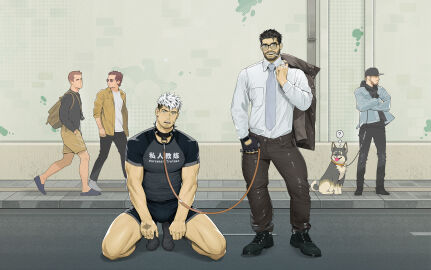 2boys bara bulge clothing gay katto8452 lin.katto male male/male male_only muscular muscular_male tight_clothing yaoi