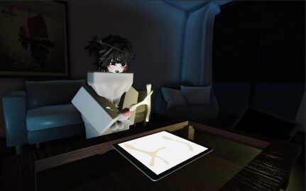 1boy 3d ahe_gao ass big_ass cum cum_drip cumshot femboy ipad male male_only masturbation nude nude_male roblox robloxian self_upload solo tagme tagme_(artist) white_body