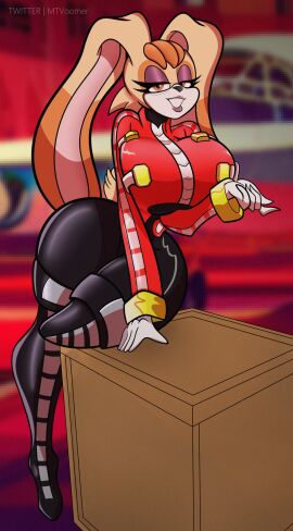 1girls 2020s 2023 2d 2d_artwork 5_fingers anthro anthro_female anthro_focus anthro_only artist_name background bedroom_eyes beige_fur belly big_breasts blurred_background blurry blurry_background blush blush_lines blushing_at_viewer boots breasts brown_fur clothed clothed_female clothes clothing color colored cosplay curvy curvy_body curvy_female curvy_figure curvy_thighs detailed_background digital_drawing dr._eggman_(cosplay) ear ears_down eyelashes eyes eyes_half_open eyes_open fanart female female_anthro female_focus female_only fingers fully_clothed fur furry furry_ears furry_female furry_only glove gloved_hands gloves half-closed_eyes hourglass_figure humanoid light_body lips lipstick long_ears looking_at_viewer mammal mammal_humanoid milf mobian_(species) mouth mtvoomer multicolored_body multicolored_fur neck no_humans non-human open_mouth open_smile orange_eyes point_of_view pose posing posing_for_the_viewer pov pov_eye_contact rabbit rabbit_ears rabbit_girl rabbit_humanoid sega slim slim_female smile smiling smiling_at_viewer snout solo solo_focus sonic_(series) sonic_the_hedgehog_(series) suggestive suggestive_gesture suggestive_look suggestive_pose suggestive_posing suggestive_smile teeth teeth_showing teeth_visible text thick_thighs thighs tight_clothes tight_clothing tight_dress tight_fit twitter_link twitter_username two-tone_body two-tone_fur vanilla_the_rabbit video_game video_game_character video_game_franchise video_games white_body wide_thighs zipper