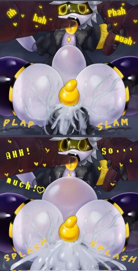 2boys ass big_penis blowjob bulge buttsex cock cock_in_face cock_in_mouth cum cum_belly cum_in_ass cum_inside cumflated_belly cumflation curvy disassembly_drone domination femboy feminine_male gay gay_sex glitch_productions hips holding_head khadhunter7 male male_only murder_drones n_(murder_drones) penetration penis robot robot_boy robot_femboy thick_ass thick_thighs thigh_highs thong tongue white_body white_hair wide_hips yellow_thong