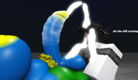 1futa 1girls 3d ass baseplate big_ass big_breasts big_cock black_hair breasts cum cum_everywhere cum_in_mouth cum_inside deepthroat dialogue english_text facial female futa_on_female futanari huge_breasts huge_cock intersex lesbian noob oral oral_sex penis pumpkinlesspie roblox roblox_avatar robloxian sucking sucking_penis tagme tagme_(artist) text white_body