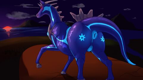 absurd_res ambiguous_gender anus dialga feral generation_4_pokemon hi_res leafysnivy legendary_pokemon looking_at_viewer nintendo pokemon pokemon_(species) pokemon_mystery_dungeon simple_background spike_chunsoft spread_anus spreading