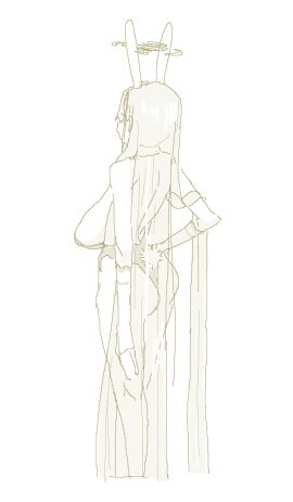 1girls asuna_(blue_archive) bangs big_breasts blue_archive breasts bunny_ears_headband bunny_tail bunnysuit facing_away female gloves greyscale hair_over_shoulder halo headband large_breasts leebongchun leotard line_art long_hair looking_away monochrome sagging_breasts see-through_hair sleeve_gloves solo stockings straight_hair upper_body very_long_hair white_background