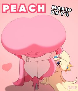 1girls 2024 2d 2d_(artwork) ass ass_focus ass_in_dress big_ass big_breasts big_butt big_thighs blonde_hair blue_eyes breasts bubble_ass bubble_butt butt_in_dress clothed clothing color crown curvy curvy_female curvy_figure dress ear_piercing earrings english_text female female_only full_body fully_clothed gigantic_ass gigantic_butt heels high_heels huge_ass huge_breasts huge_butt huge_thighs large_ass large_breasts large_butt large_thighs long_hair looking_at_viewer looking_back mar10_day mario_(series) massive_ass massive_butt nintendo pink_background pink_dress pink_heels praise_da_booty_(meme) princess_peach shiny_ass shiny_breasts shiny_butt shiny_hair shiny_skin showing_off showing_off_ass simple_background solo solo_female text thick_ass thick_butt thick_thighs thighs white_skin white_skinned_female yellow_hair zaviel