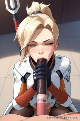 ai_generated blowjob deepthroat eye_contact fellatio huge_cock male/female mercy no_sound oral oral_sex penis pov pov_male sucking sucking_penis tagme video