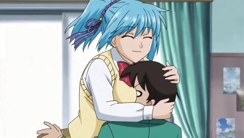 akashiya_moka aono_tsukune bedroom big_breasts blue_hair breasts demon_girl english_audio english_dialogue english_language face_between_breasts face_in_breasts fhd hd hd_(traditional) huge_breasts kurono_kurumu large_breasts rosario+vampire smothering smothering_breast succubus tagme video