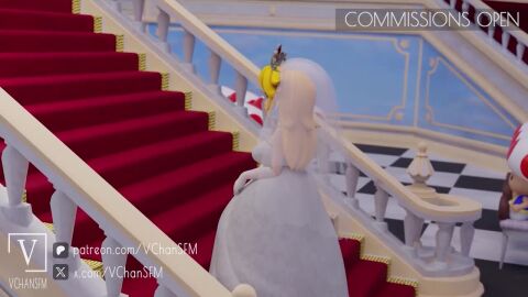 animated big_penis bowser clothing cumshot doggy_style facial foursome group_sex long_video longer_than_30_seconds longer_than_one_minute mario_(series) mario_bros monster monster_cock nintendo no_sound pauline princess_daisy princess_peach stockings super_mario_bros. tagme video wedding_dress