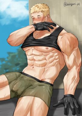 bakegani_04 bara gay male male_focus male_only muscular muscular_male original original_character yaoi