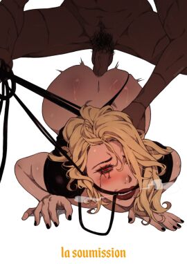 1boy 1girls 2d anus ass ball_gag big_ass big_butt big_cock big_penis bigger_male blonde-haired_female blonde_female blonde_hair blush blushing blushing_at_viewer boy camtheartguy cock color crying crying_with_eyes_open dark-skinned_male dark_skin digital_media_(artwork) doggy_style dominant dominant_male female female_focus full_lips hi_res interracial interracial_anal interracial_sex large_ass large_butt large_cock large_penis larger_male leash light-skinned_female light_skin looking_at_viewer makeup makeup_running male maledom maledom/femsub mature_female mouth_gag naked naked_female naked_male nude nude_female nude_female_nude_male nude_male nude_male_nude_female nudity original original_characters penis penis_in_pussy pussy questionable_consent red_eyes rough_anal rough_sex ruined_makeup sex sex_from_behind shaded submission submissive submissive_female vaginal vaginal_penetration vaginal_sex visible_breath wide_hips