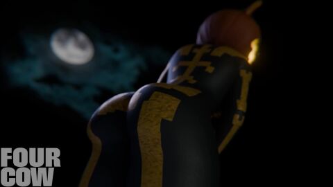 1girls 3d animated ass ass_focus ass_jiggle black_body black_skin buttjob dark_skin female fortnite fortnite:_battle_royale four_cow jiggle jiggle_physics loop looping_animation moon night night_sky no_sound pumpkin pumpkin_head spice_(fortnite) tagme twerking video