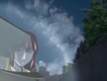 00s 1girls 2007 animated bare_shoulders bead_necklace beads bible_black bible_black_new_testament breasts car cleavage female jewelry large_breasts lipstick long_sleeves makeup mature_female monk motor_vehicle necklace night nun purple_eyes red_hair religious revealing_clothes shin_bible_black short_hair tagme takashiro_hiroko tight_clothes