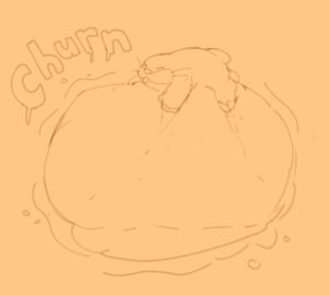 1boy ass balls belly belly_grab big_belly bowser churn churning churning_stomach digested_alive digested_prey digestion digestion_noises digestion_sequence digital_media_(artwork) fatal_vore genitals hi_res huge_belly hugging_belly male male_only mario_(series) mole monty_mole nintendo onomatopoeia oral_vore overweight penetration simple_background size_difference solo sound_effects spikes tail text vore vore_bulge watagenodebi