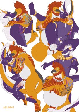 5_toes accessory anal anal_sex anthro anus aslinino balls balls_tuft beard bodily_fluids chain_collar chains chest_tuft claws closed_eyes cock_ring collar convenient_censorship cum cum_on_leg cum_on_tail digital_media_(artwork) dinosaur dragon duo ear_piercing ear_ring ejaculation erection facial_hair feet foot_fetish foot_in_mouth foot_play foot_suck fur genital_fluids genitals hair hi_res holding_leg horn hug humanoid_feet humanoid_genitalia humanoid_penis jewelry kissing leaking_cum leaking_precum looking_at_viewer male male/male male_penetrated male_penetrating male_penetrating_male muscular muscular_anthro muscular_male mythological_creature mythological_scalie mythology nude overweight overweight_anthro overweight_male pecs penetration penile penis penis_accessory penis_jewelry piercing plantigrade precum prehistoric_species pubes reptile ring_piercing romantic romantic_ambiance romantic_couple romantic_sex scalie sex simple_background smile soles spread_legs spreading standing standing_sex sucking tail tattoo toe_claws toe_in_mouth toe_suck toes tuft vein veiny_penis