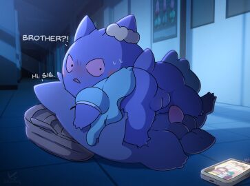 accessory animal_genitalia balls blush brother_(lore) brother_and_sister_(lore) bulbasaur clothed clothing dialogue digital_media_(artwork) dress duo english_text erection female feral generation_1_pokemon gengar genitals ghost hair hair_accessory hallway hi_res humanoid humanoid_genitalia imminent_sex implied_incest ivysaur male male/female nervous night nintendo nude penis pokemon pokemon_(species) poketoon poster pussy school shoko_(pokemon) sibling_(lore) sister_(lore) spirit tail text topwear venusaur zeklullaby