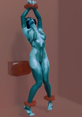 3d bondage cortana female forced_orgasm hologram sex