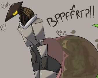 am_(ihnmaims) anthro duo dutch_oven fart fart_cloud farting_on_another hi_res machine male male/male rancidwyrm reptile robot robot_anthro scalie simple_background skull_symbol snake venus_(smellysnake) what