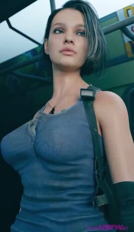 breasts capcom flashing flashing_breasts jill_valentine jill_valentine_(sasha_zotova) queen_of_spades queen_of_spades_symbol resident_evil resident_evil_3 serahnsfwart sfm short_hair tagme video