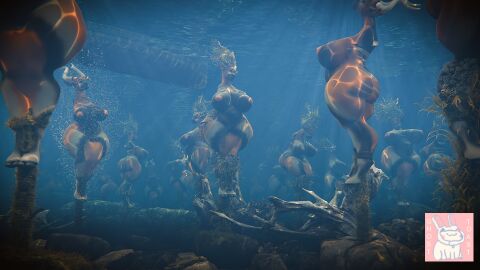 3d 9:16 antelope anthro asphyxiation ass big_breasts blindfold bodily_fluids bondage bound bovid breasts digital_media_(artwork) drowning erotic_asphyxiation female gag gagged genitals ghostoast hair hi_res imminent_death kidnapping mammal nipples nude pussy solo submerged underwater water