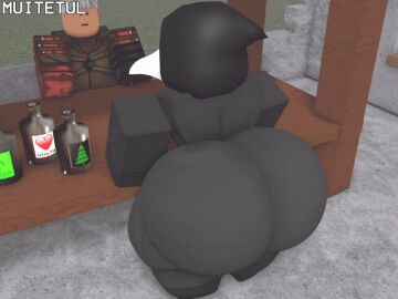 2025 3d 3d_model animated animation back_view big_butt bottom_heavy bubble_butt feminine muitetul nsfw plague_doctor plague_doctor_mask roblox robloxian scp scp-049 scp_foundation thicc thick thick_ass thick_thighs twerk twerking