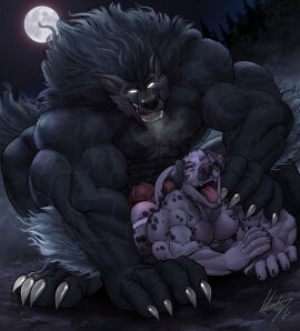 anal anal_sex animal_genitalia animal_penis anthro ass biceps canid canine canine_genitalia canine_penis canis claws dalmatian domestic_dog duo fur genitals hi_res knot male male/male mammal muscles muscular muscular_anthro muscular_male mythological_canine mythological_creature mythology penetration penis size_difference vein veiny_knot veiny_muscles were werecanid werecanine werewolf wintech3112