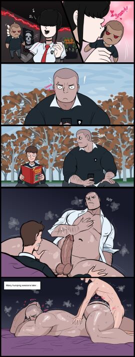 anal anal_sex angry_expression angry_face angry_sex argie_(hellonearthiii) ass big_ass big_butt big_sub big_sub_small_dom big_sub_small_top black_lipstick bubble_ass bubble_butt comic comic_page erected_penis erection female gay goth_(hellonearthiii) goth_girl heart hearts_around_head hellonearthiii leaking_cum leaking_precum male male/male male_only male_penetrated male_penetrating male_penetrating_male muscular muscular_bottom muscular_male nerd nerd_(hellonearthiii) nerdy nerdy_male penis reading_book riding riding_penis size_difference small_dom small_dom_big_sub small_top_big_bottom smaller_top_and_beefy_bottom st._denis_academy_(hellonearthiii) tonitrvvm tough_guy unbuttoned_shirt yaoi